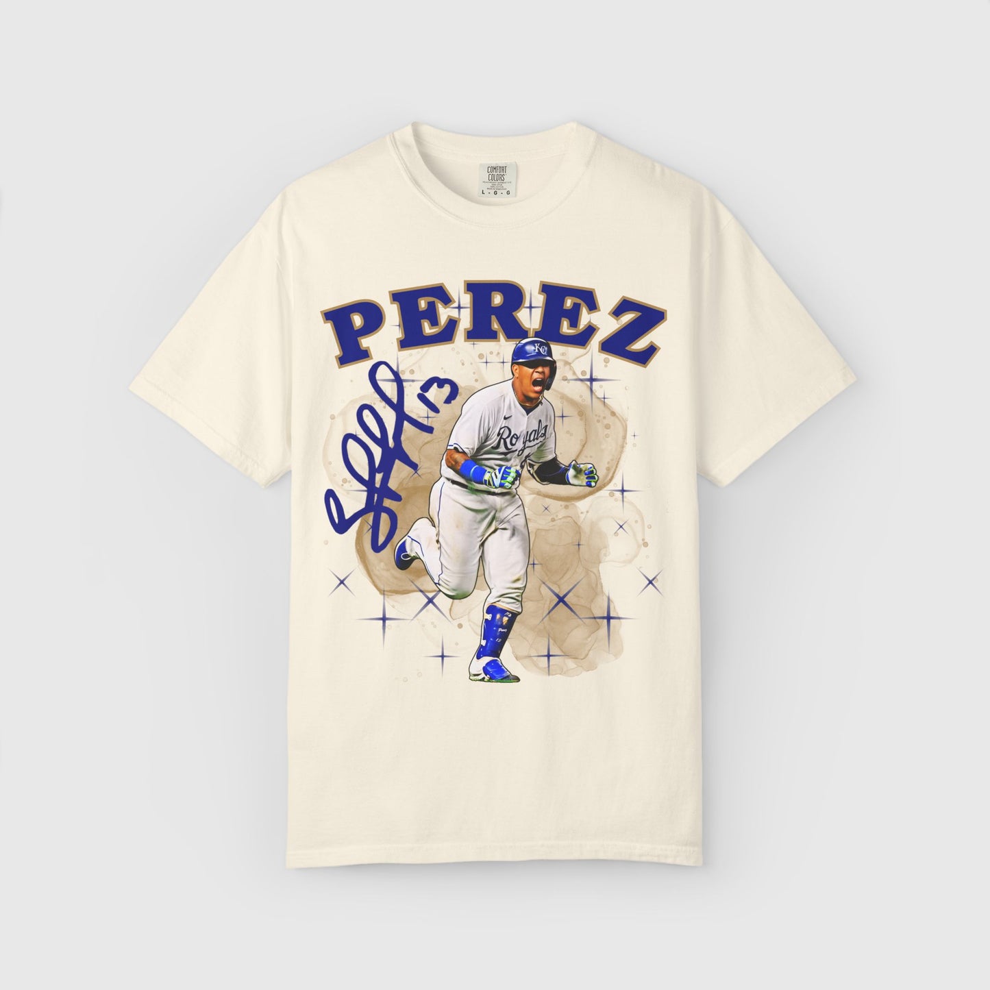 Salvador Perez Signature Tee Product Pic Ivory
