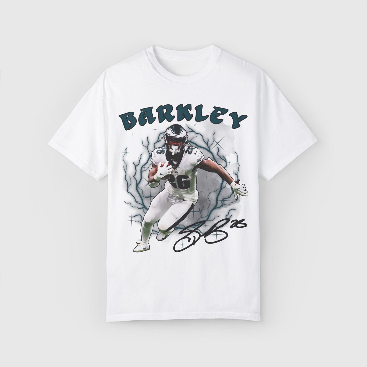Saquon Barkley Signature Product Pic Tee White