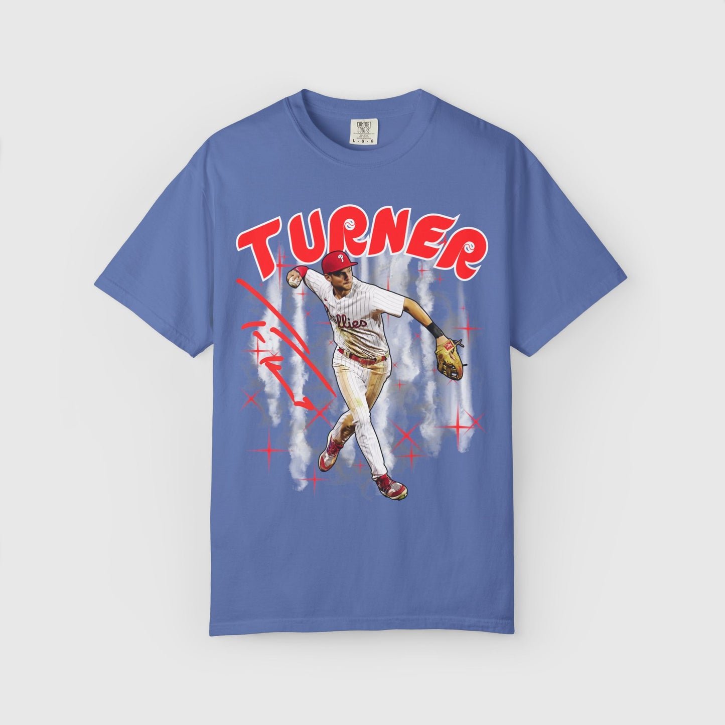 Trea Turner Signature Tee Product Pic True Mystic Blue