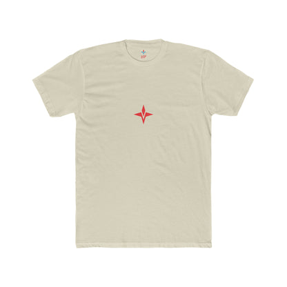 Prime Gym Tee Red Product Pic Front Cream