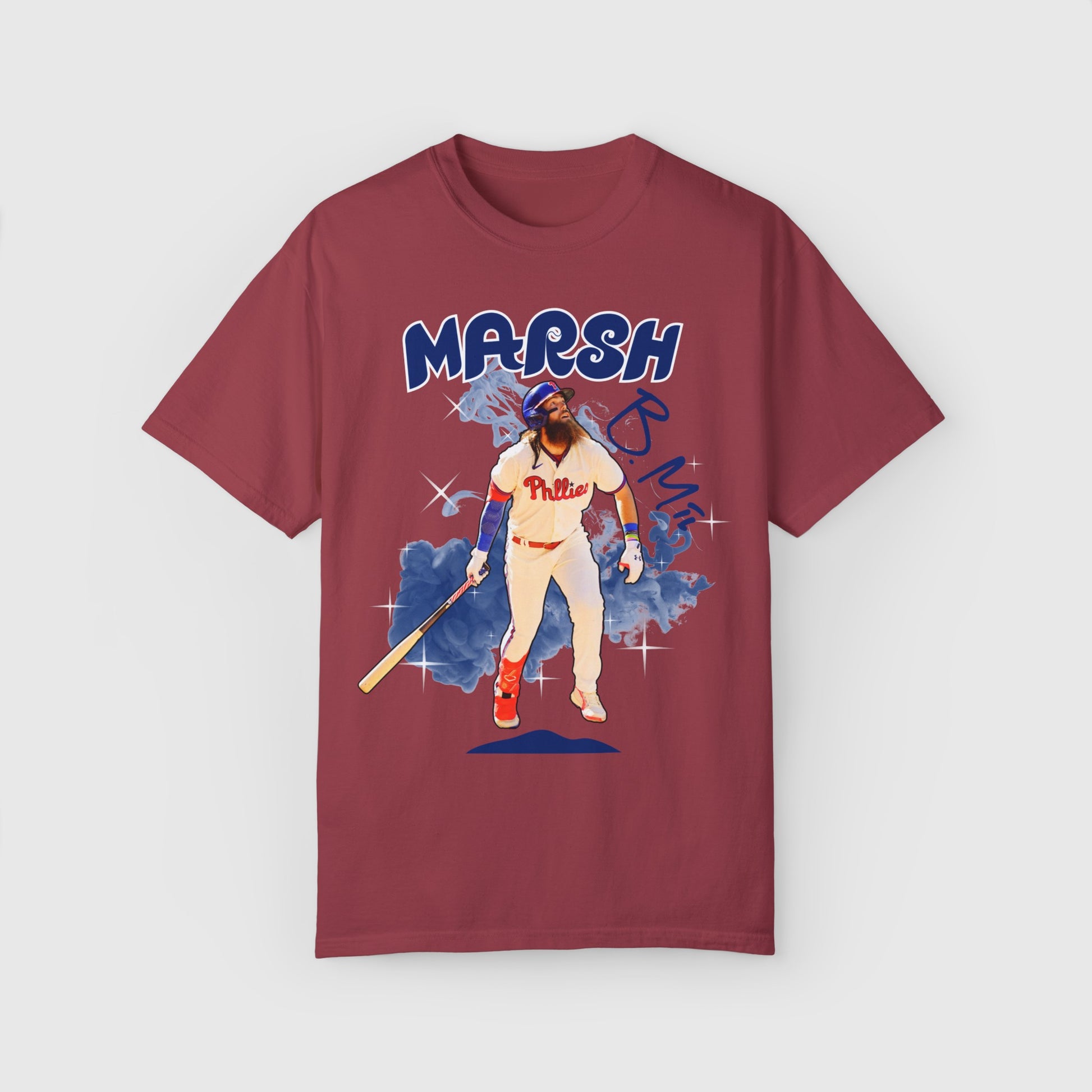Brandon Marsh Signature Tee 2.0 Product Pic Front Chili