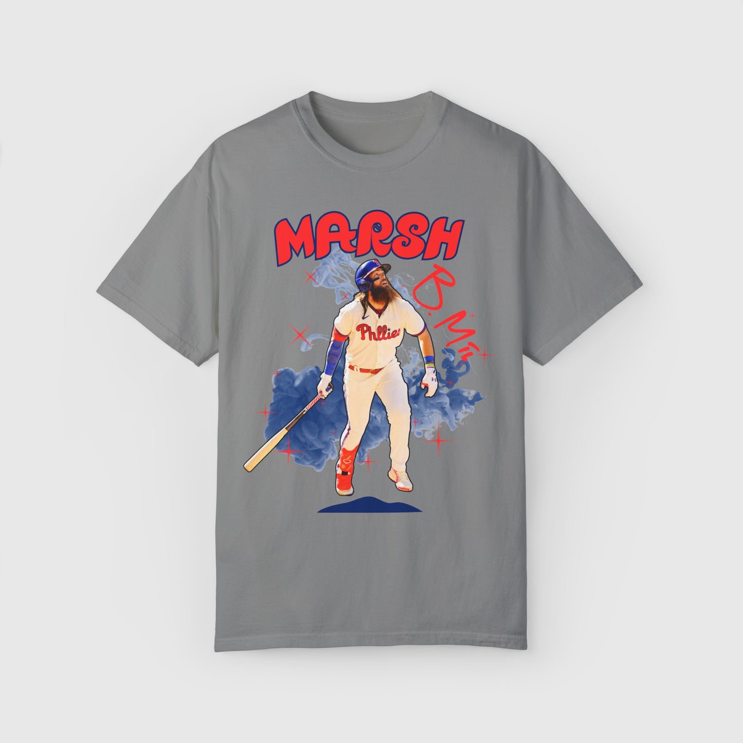 Brandon Marsh Signature Tee 2.0 Product Pic Front Granite