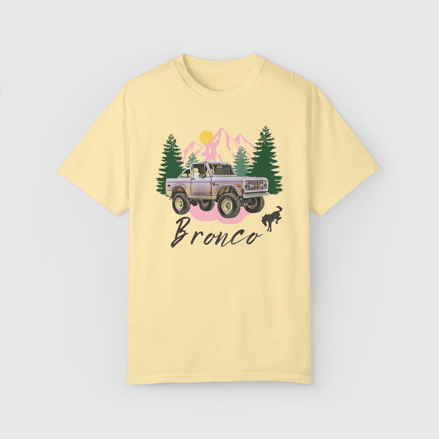 Ford Pink Bronco Vintage Tee Product Pic Front Banana