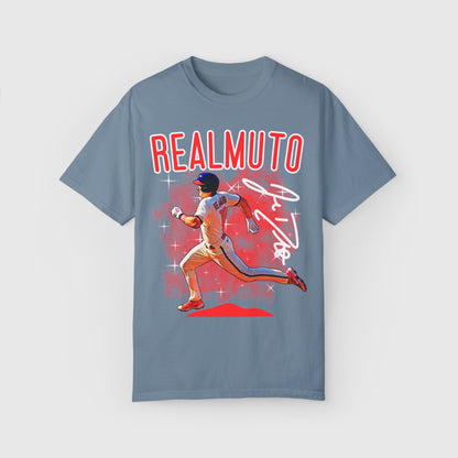 J.T. Realmuto Signature Tee Product Pic Front Ice Blue