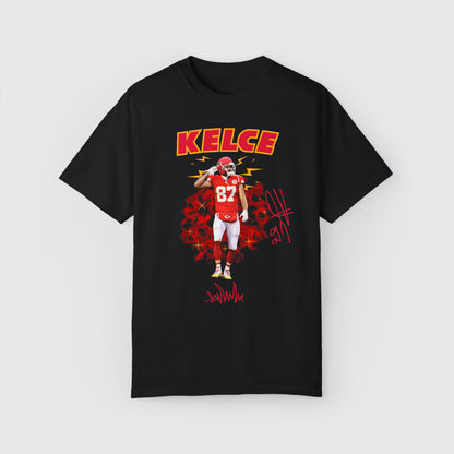 Travis Kelce Signature Ink Art Tee Product Pic Front Black