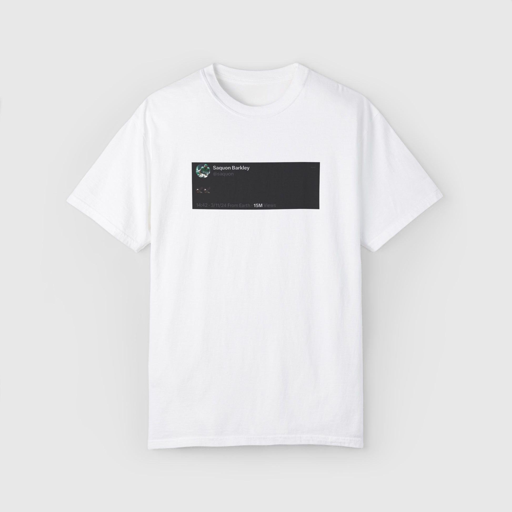 Saquon Barkley Is An Eagle Tweet Tee Product Pic Front White