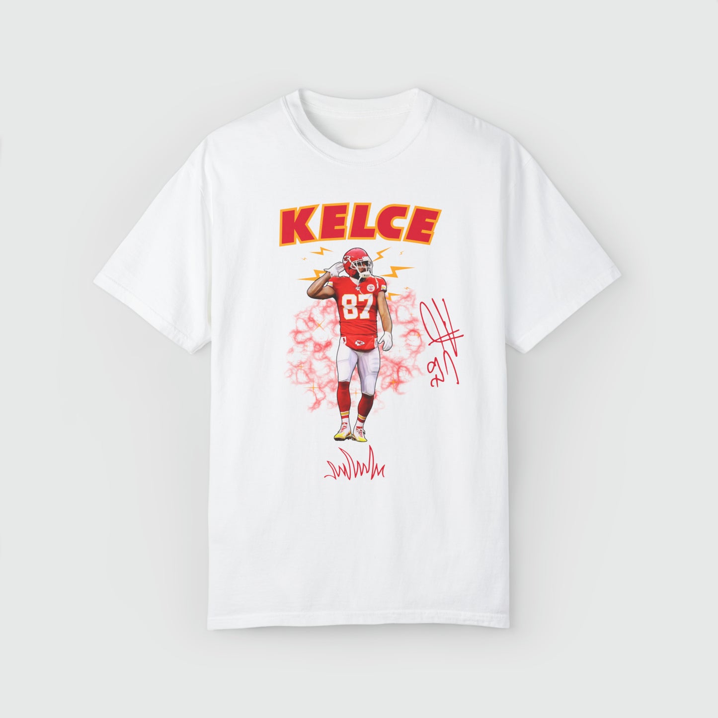 Travis Kelce Signature Ink Art Tee Product Pic Front White
