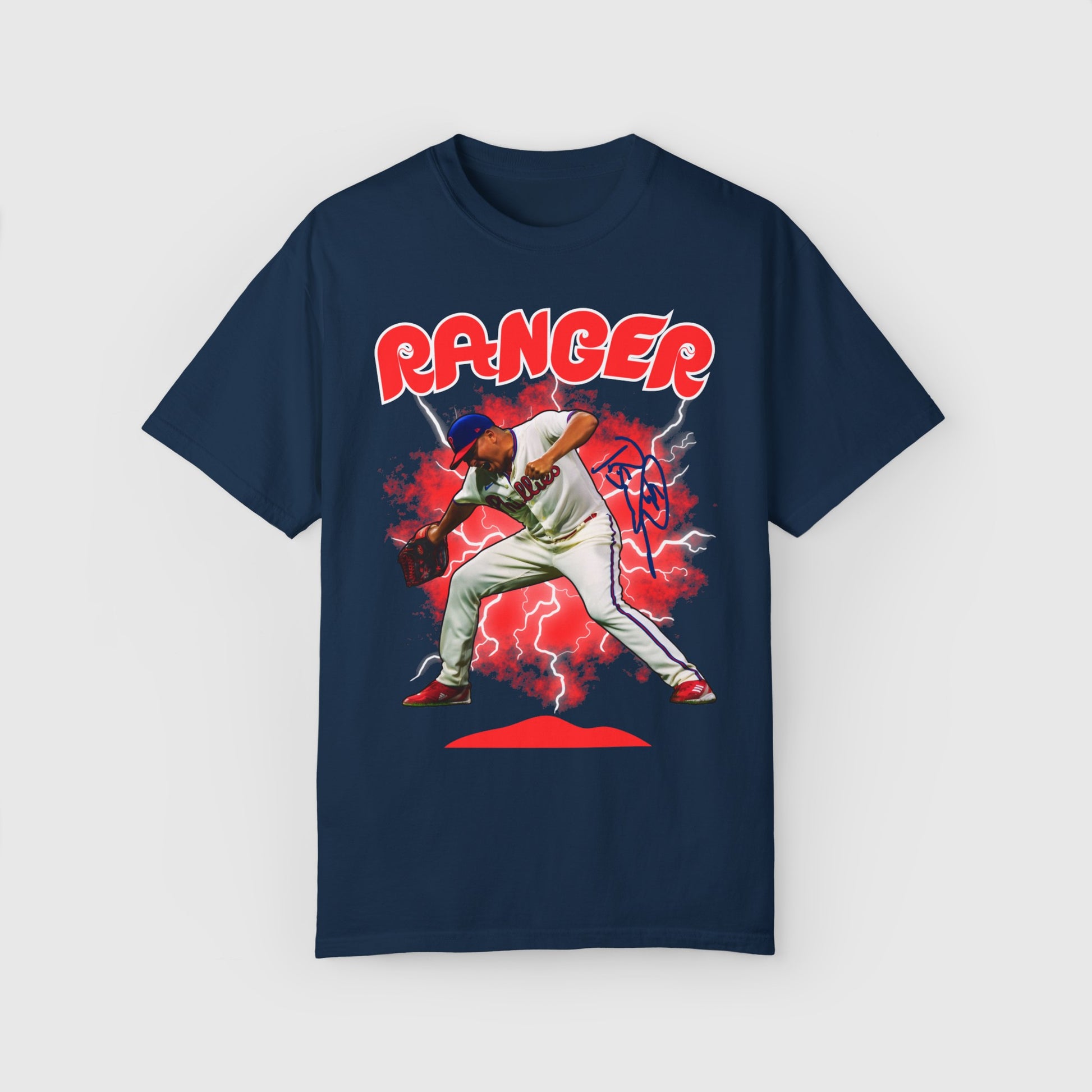 Ranger Suarez Signature Tee Product Pic Front True Navy