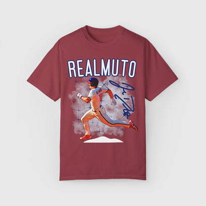 J.T. Realmuto Signature Tee Product Pic Front Chili