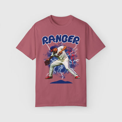 Ranger Suarez Signature Tee Product Pic Front Crimson