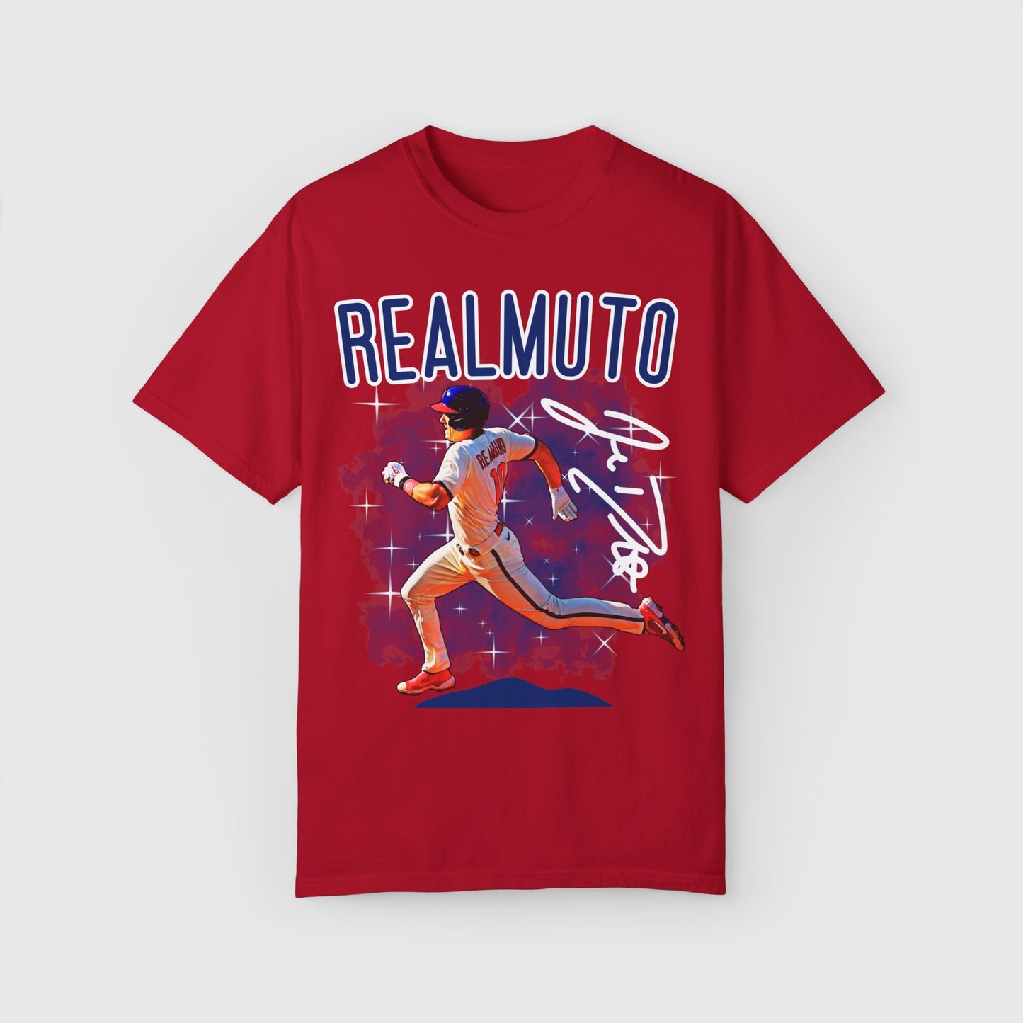J.T. Realmuto Signature Tee Product Pic Front Red