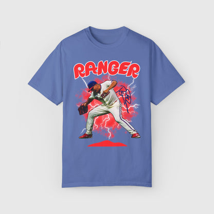 Ranger Suarez Signature Tee Product Pic Front Mystic Blue