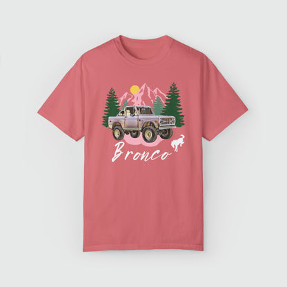 Ford Pink Bronco Vintage Tee Product Pic Front Watermelon