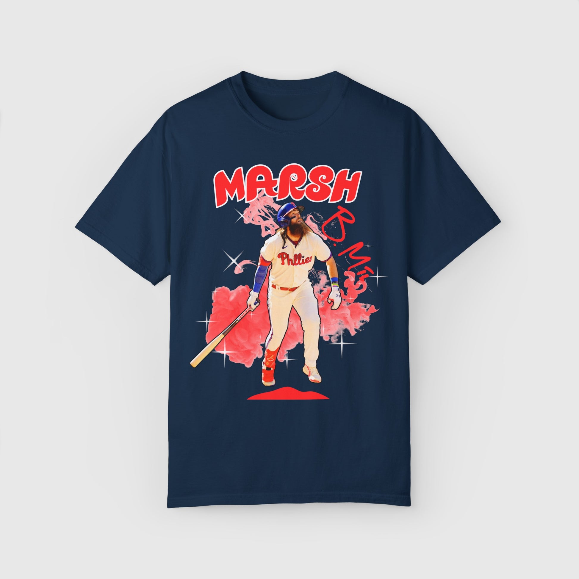 Brandon Marsh Signature Tee 2.0 Product Pic Front True Navy