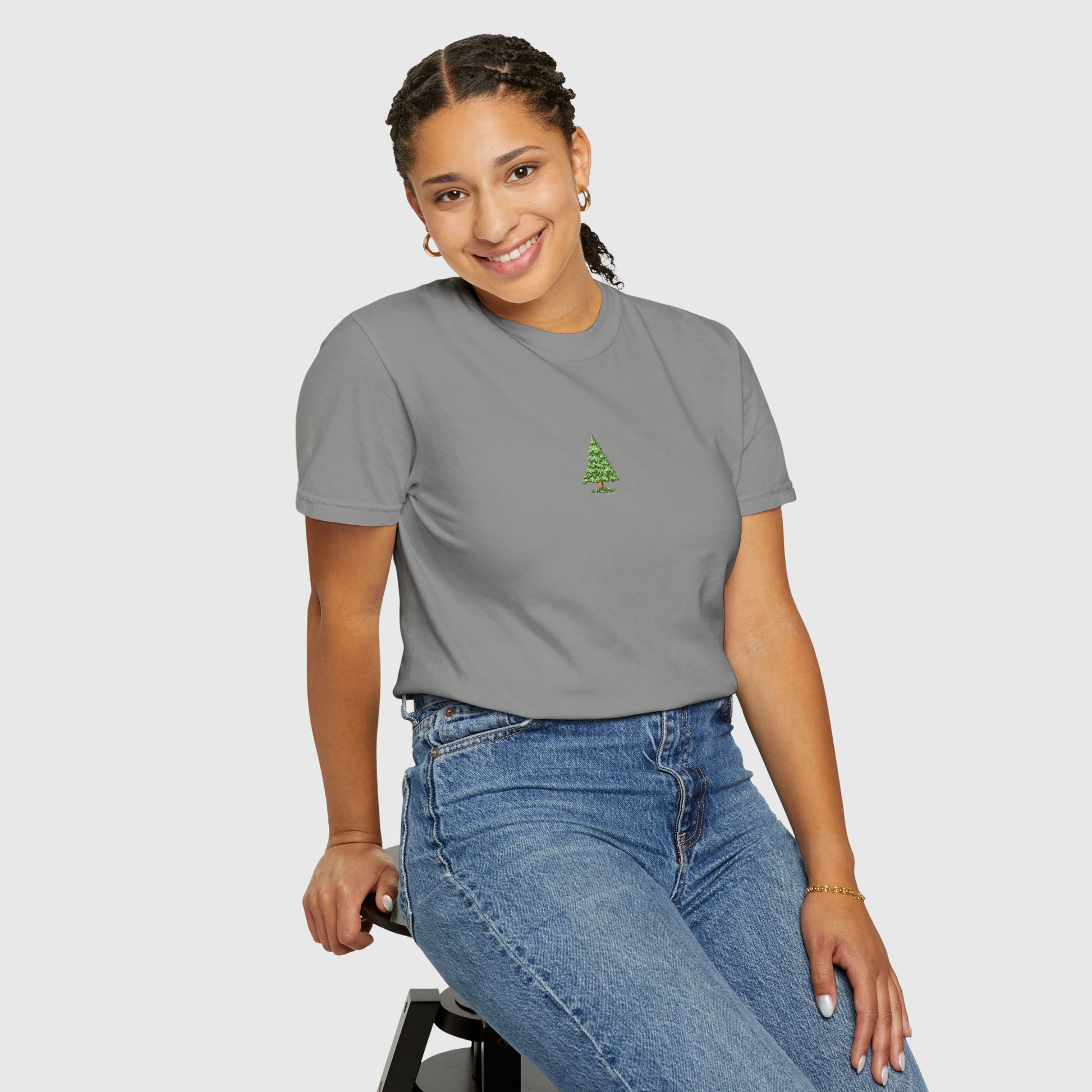 An Appeal To Heaven Embroidered Tee Granite Female Model