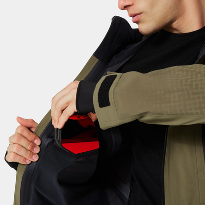 Baldface Shell Jacket Army Green Oakley Product Picture Pocket 3