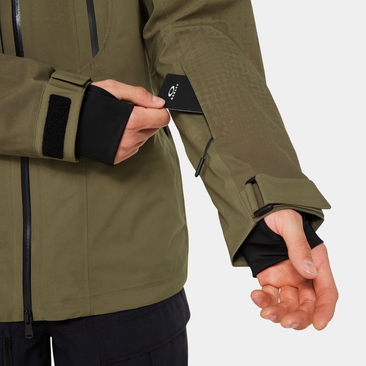 Baldface Shell Jacket Army Green Oakley Product Picture Sleeve