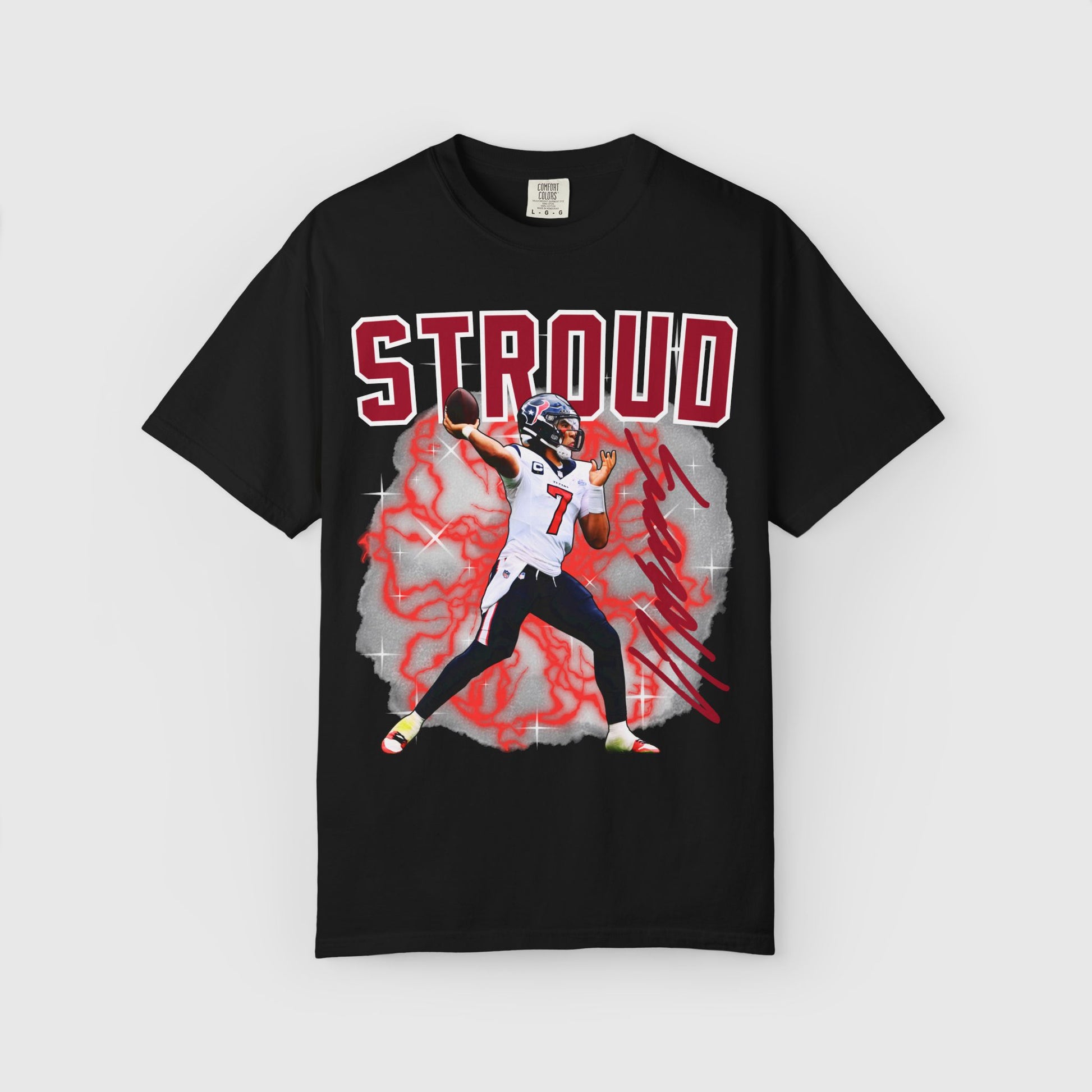 C.J Stroud Signature Tee Product Pic Black