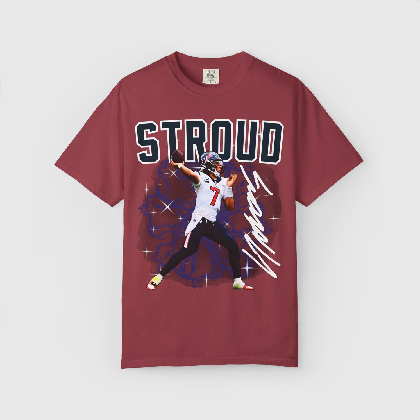 C.J Stroud Signature Tee Product Pic Chili