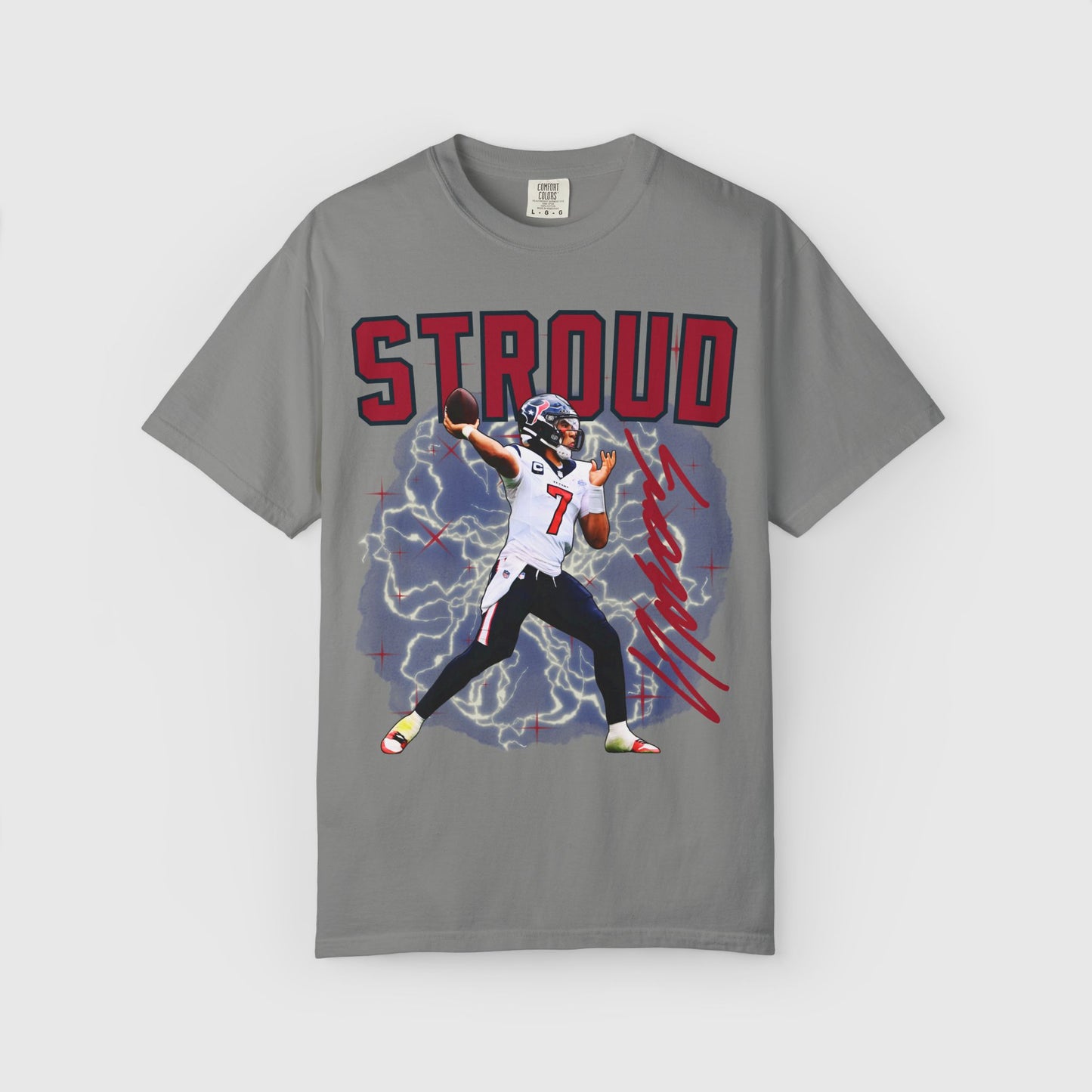 C.J Stroud Signature Tee Product Pic Granite