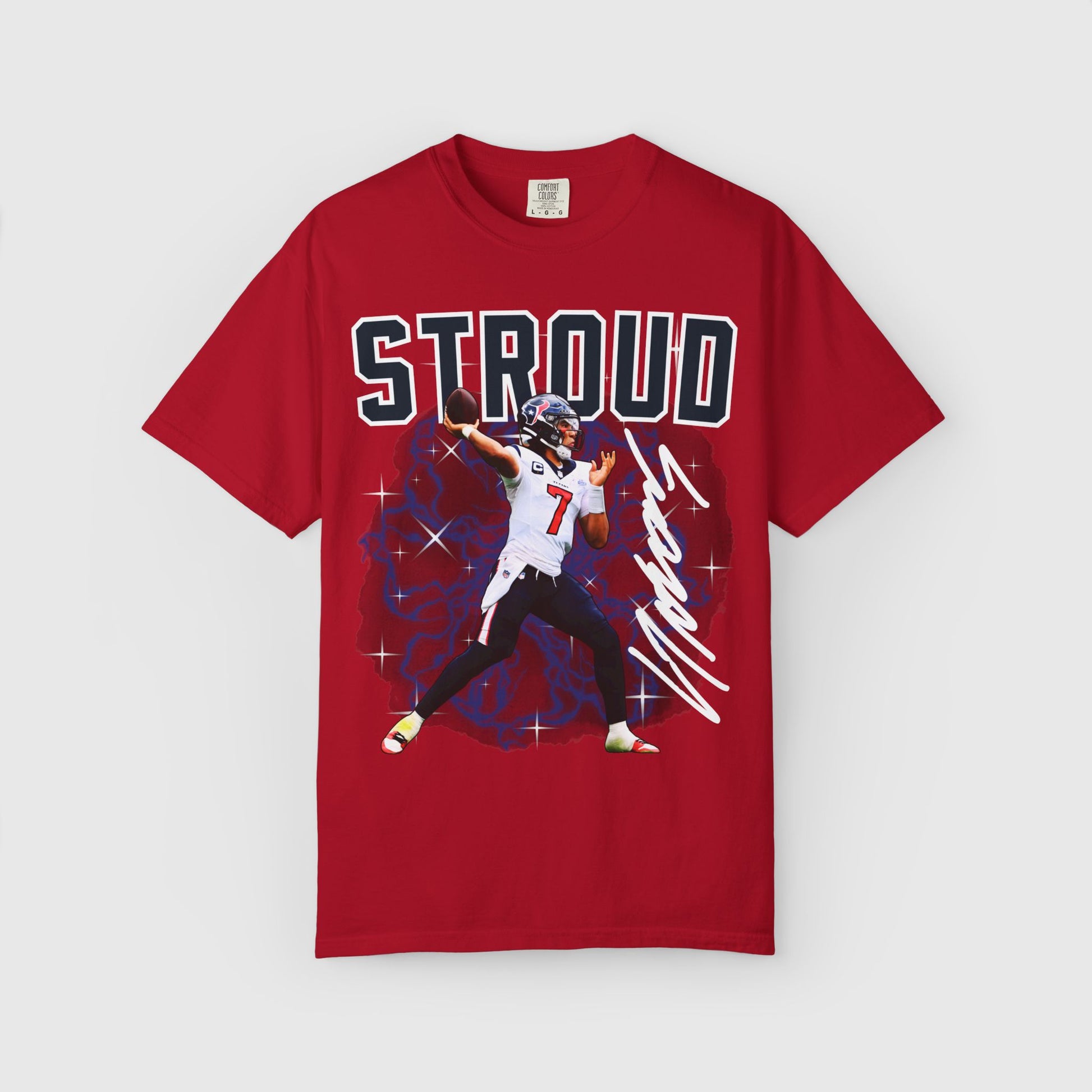 C.J Stroud Signature Tee Product Pic Red