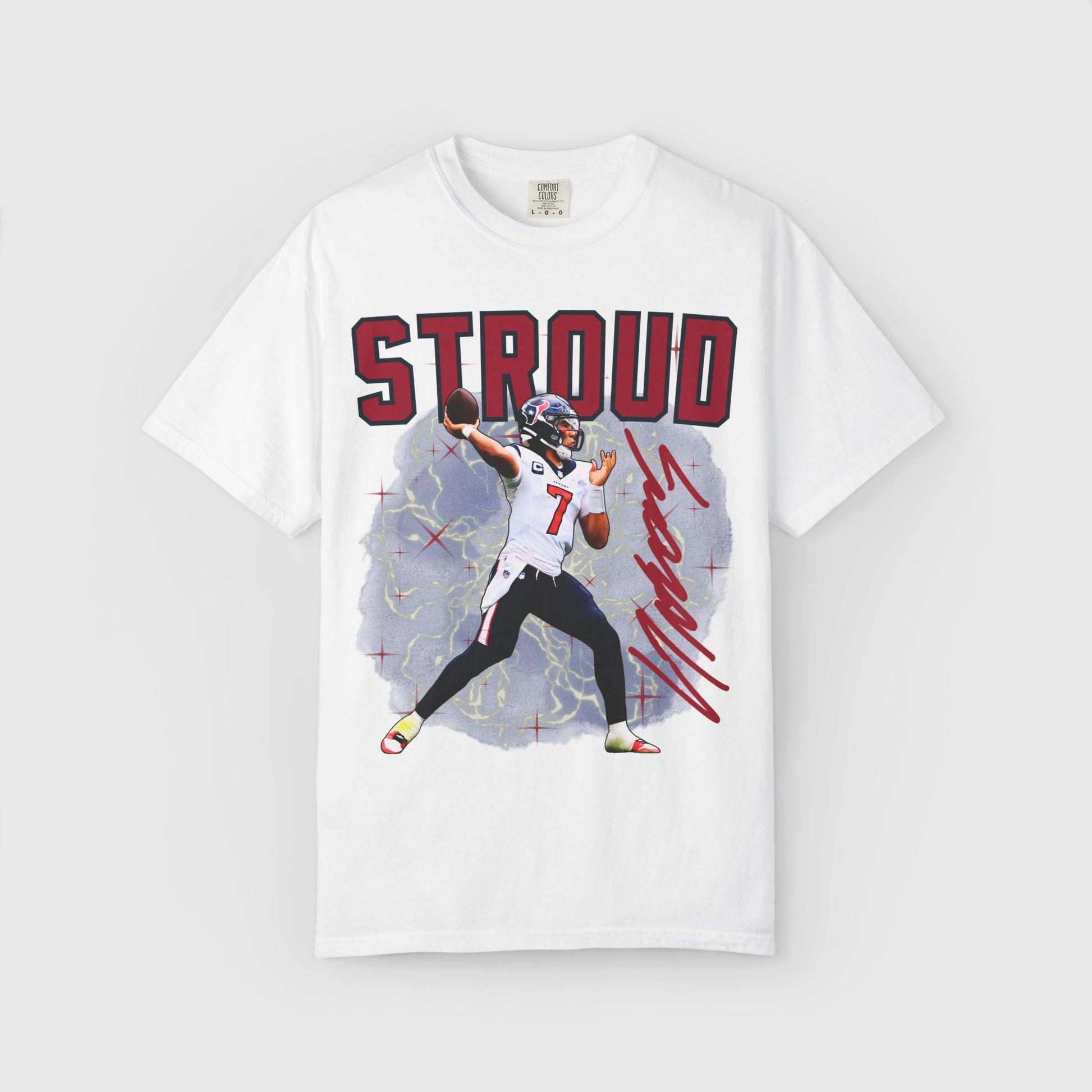 C.J Stroud Signature Tee Product Pic White