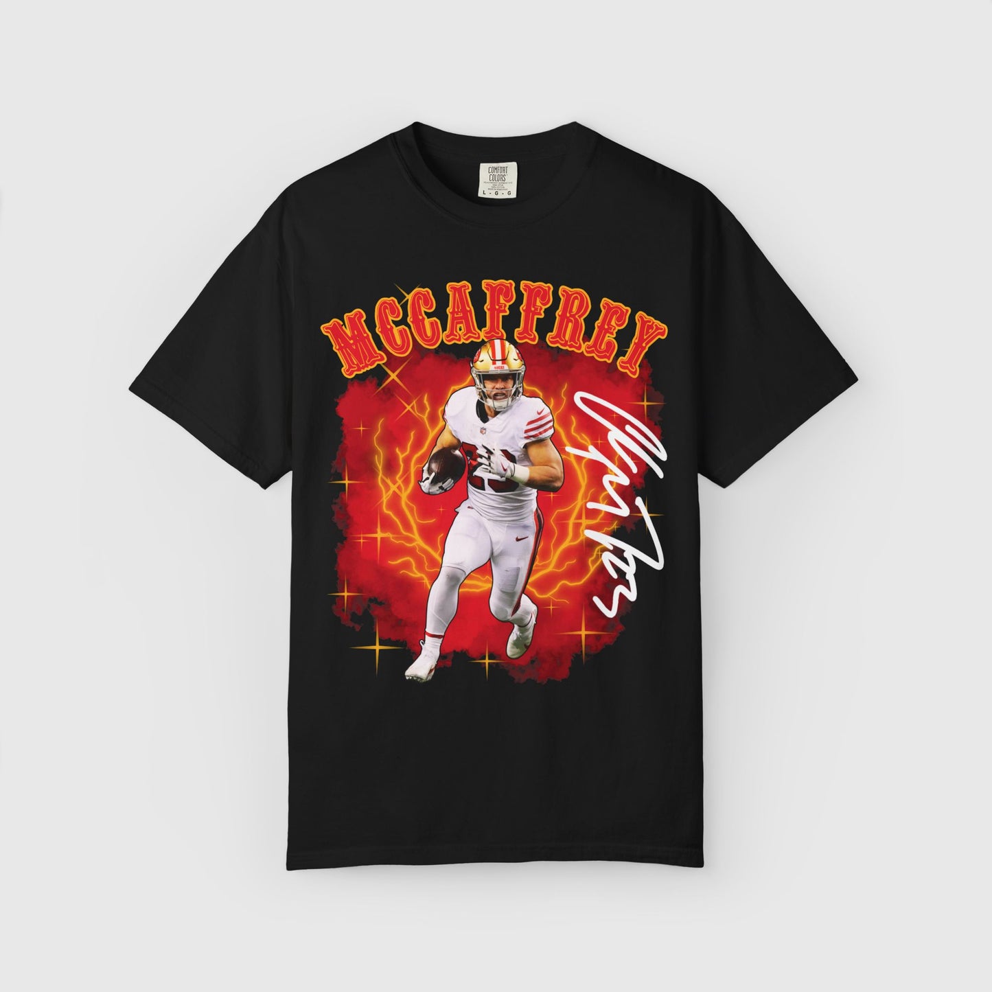 Christian McCaffrey Signature Tee Black