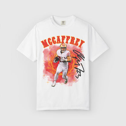Christian McCaffrey Signature Tee White