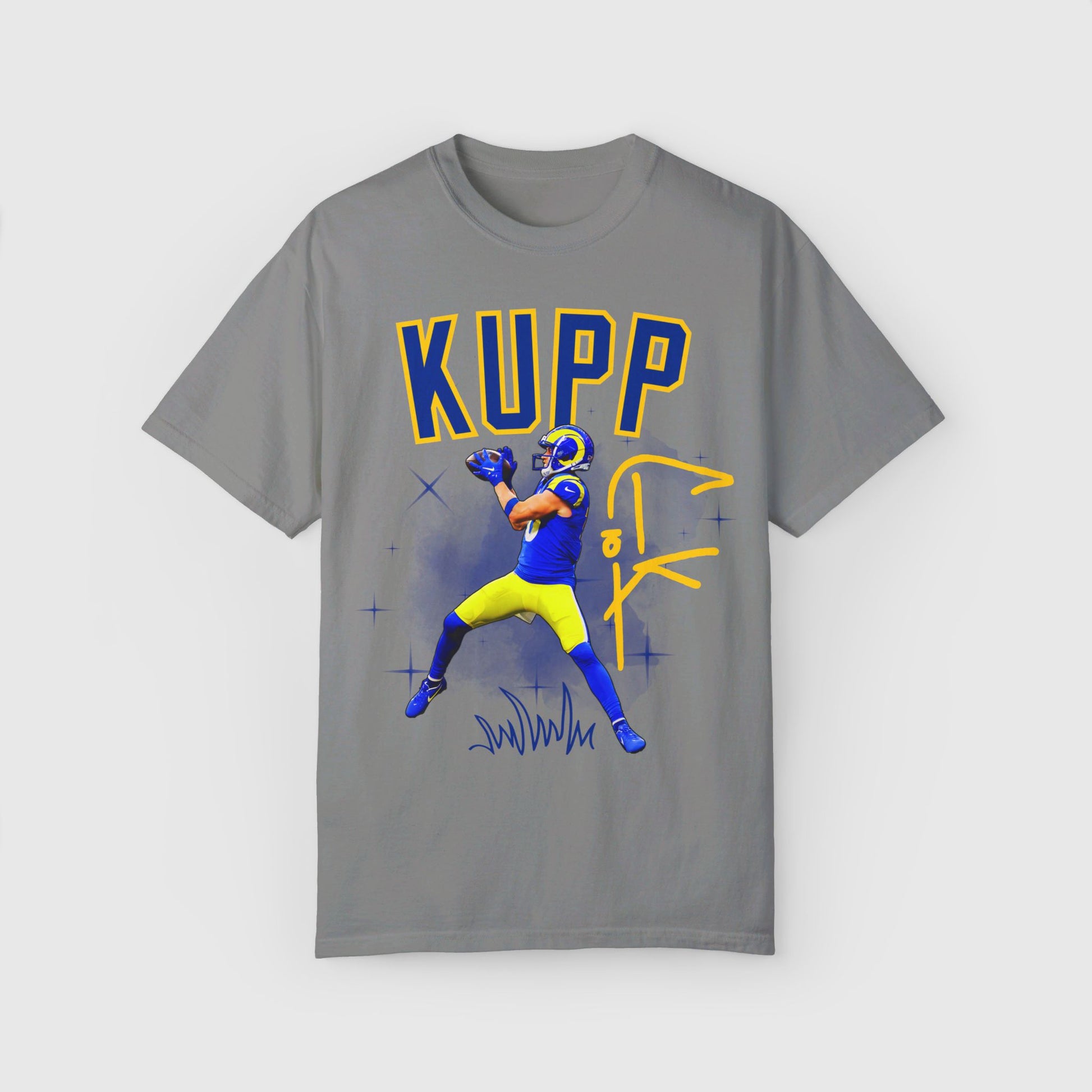 Cooper Kupp Signature Tee Product Pic Front Granite