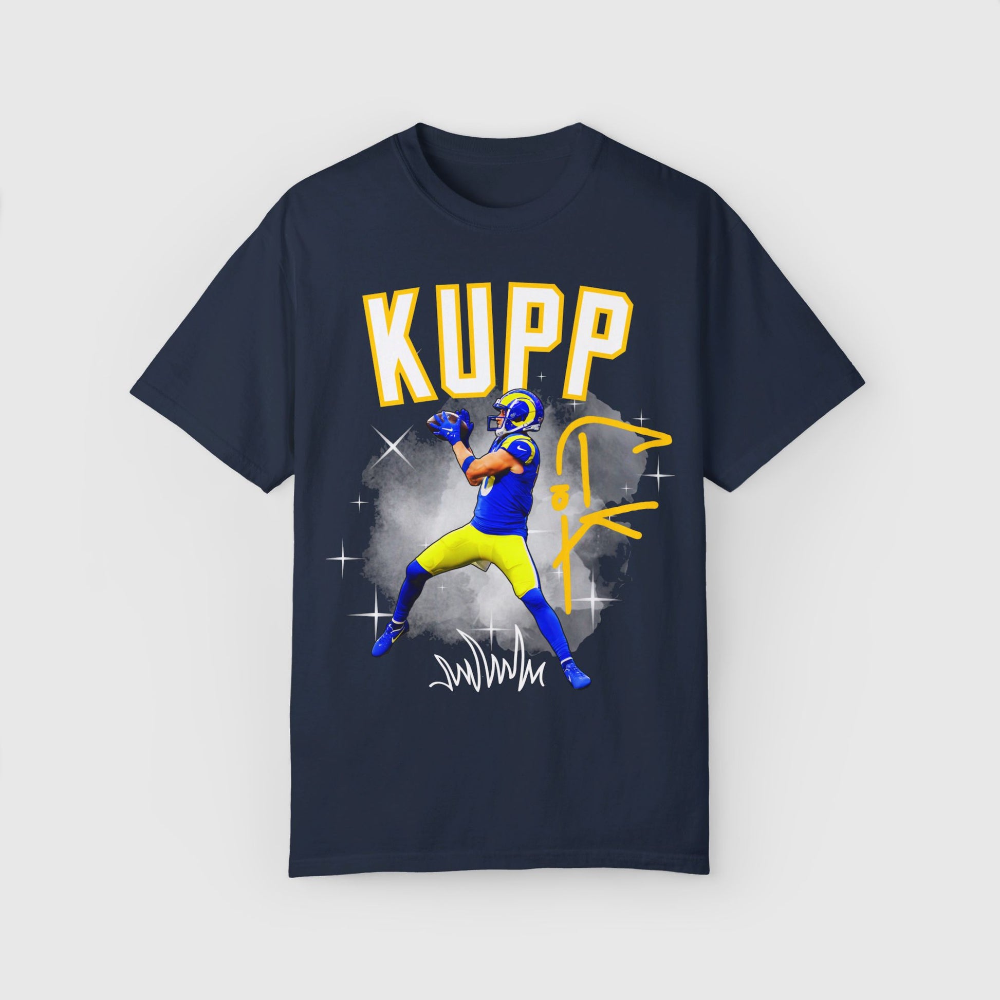 Cooper Kupp Signature Tee Product Pic Front Navy