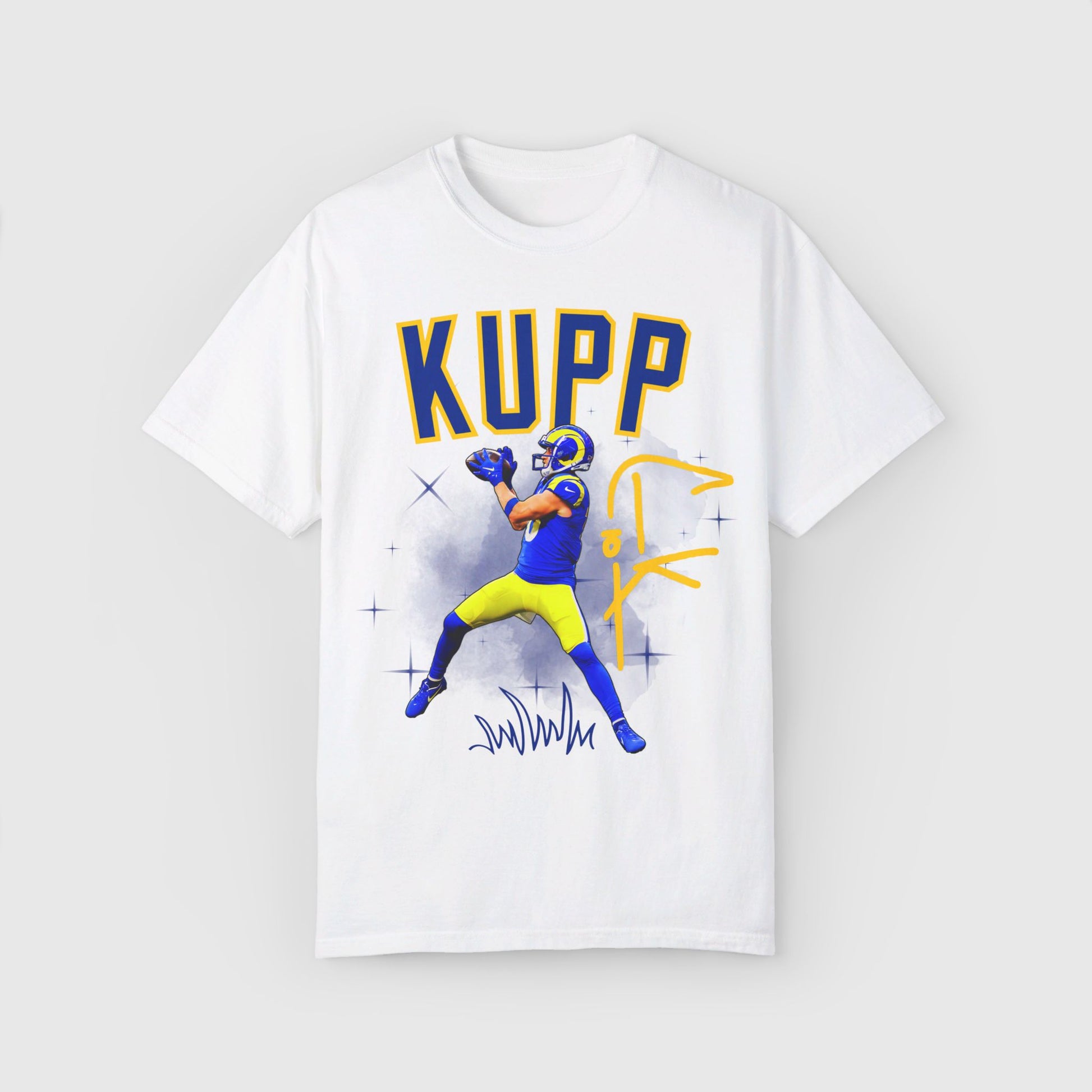 Cooper Kupp Signature Tee Product Pic Front White