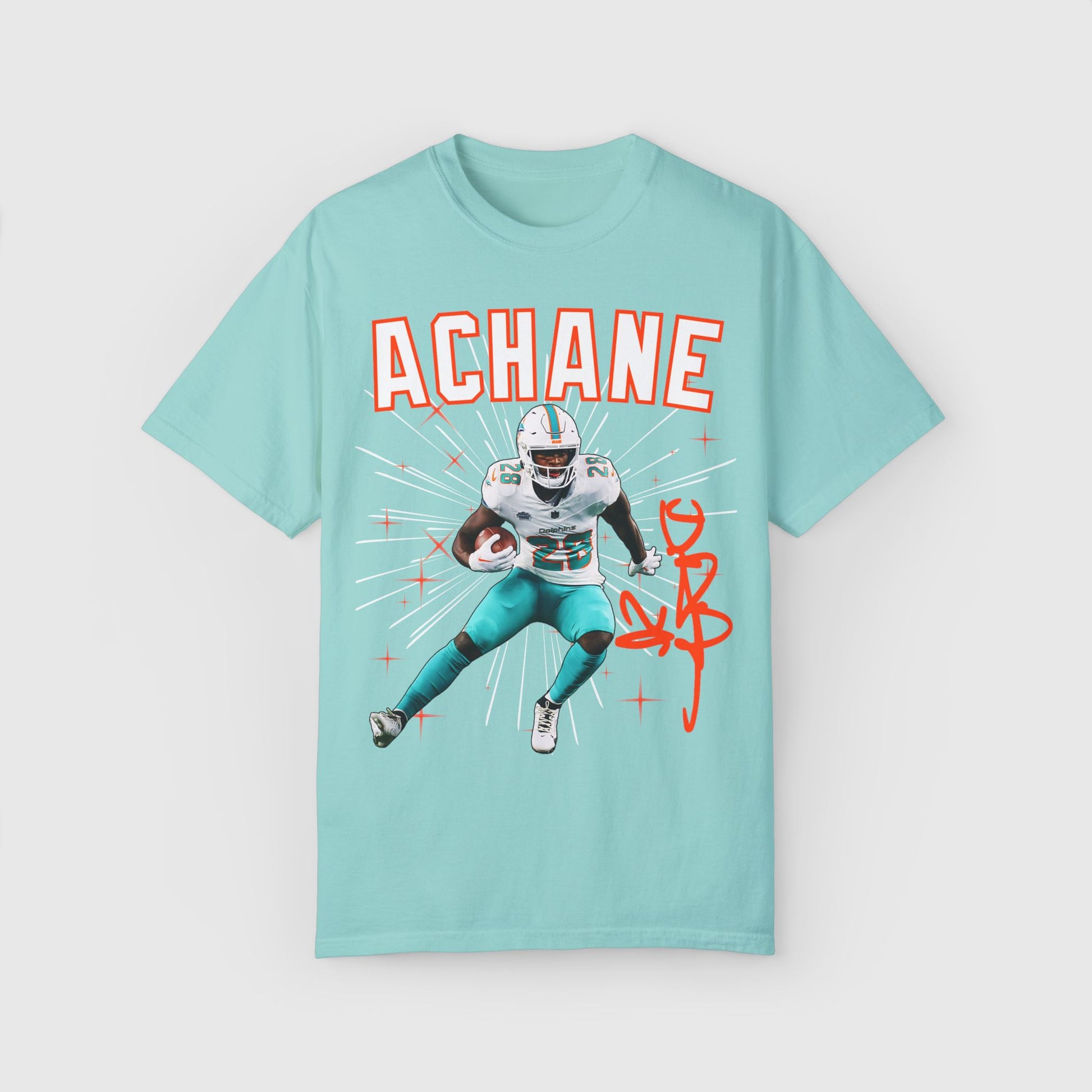 De'von Achane Signature Tee Chalky Mint