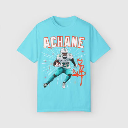 De'von Achane Signature Tee Lagoon Blue