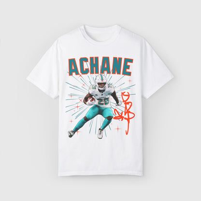 De'von Achane Signature Tee White