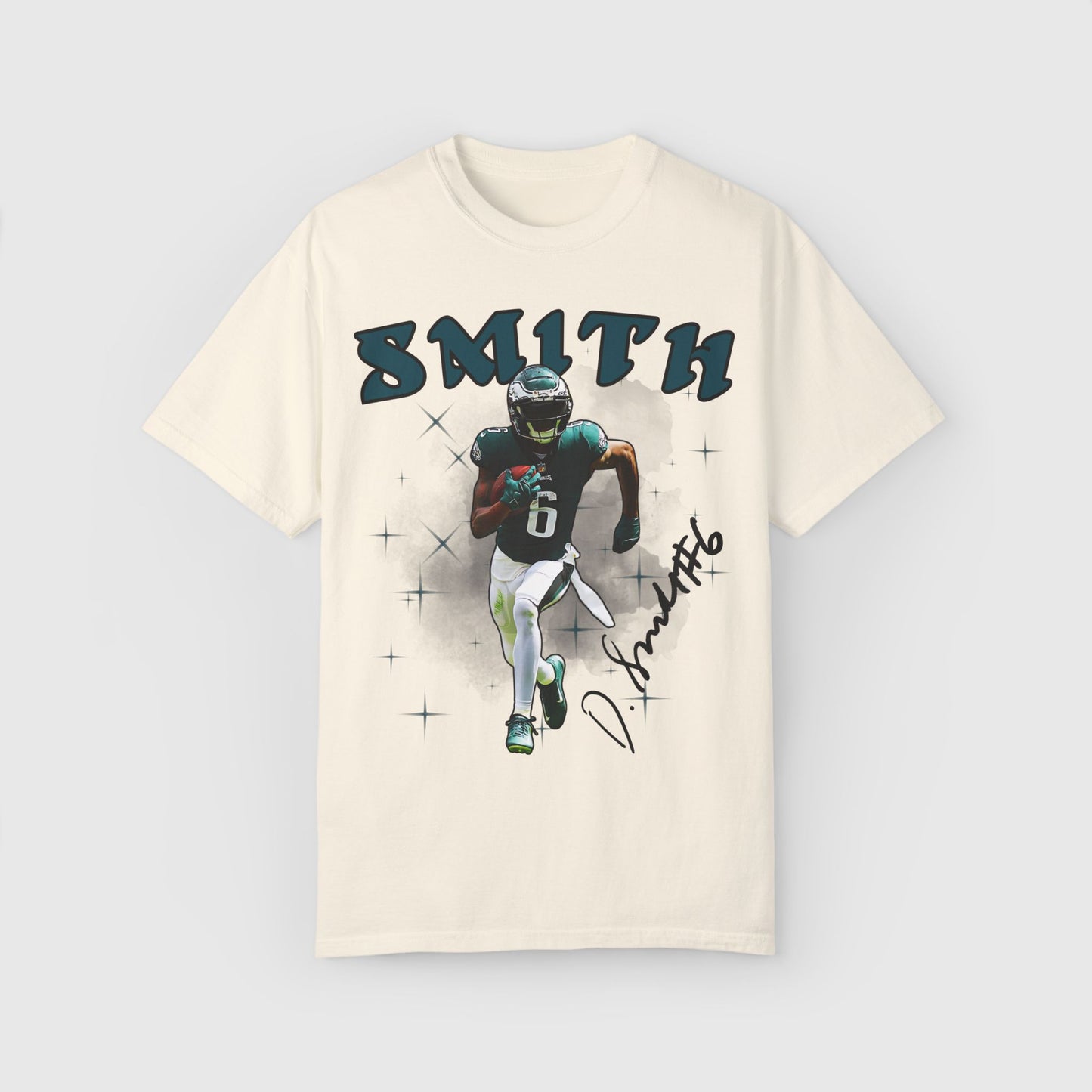 Devonta Smith Signature Tee Product Pic Ivory