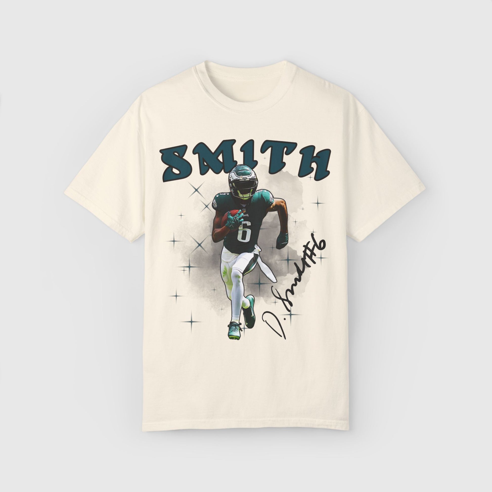 Devonta Smith Signature Tee Product Pic Ivory