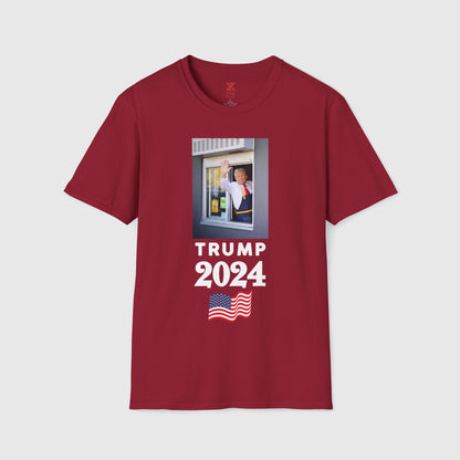 Donald Trump McDonald's Tee 2.0 Product Pic Cardinal Red