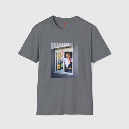 Donald Trump McDonald's Tee Product Pic Graphite Heather