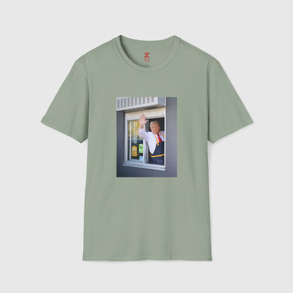 Donald Trump McDonald's Tee Product Pic Sage