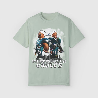 Eagles NFC Champ Quad Tee Product Pic Bay
