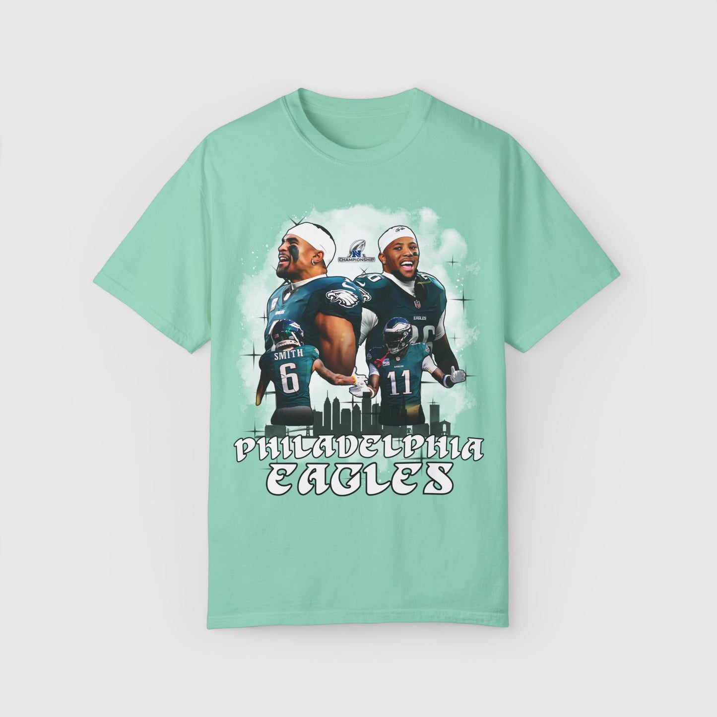 Eagles NFC Champ Quad Tee Product Pic Island Reef