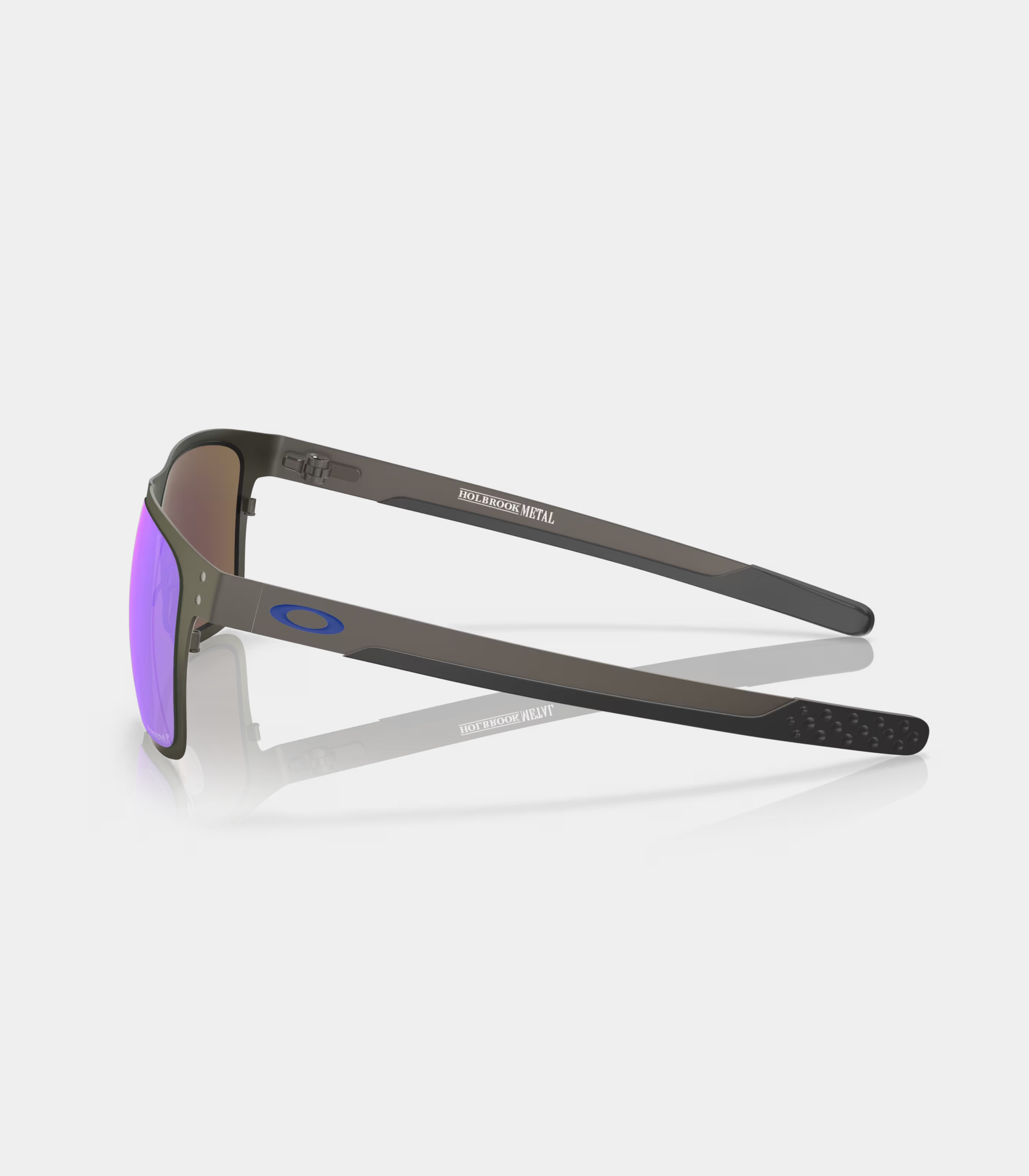 Holbrook Metal Matte Gunmetal Prizm Sapphire Polarized Side View