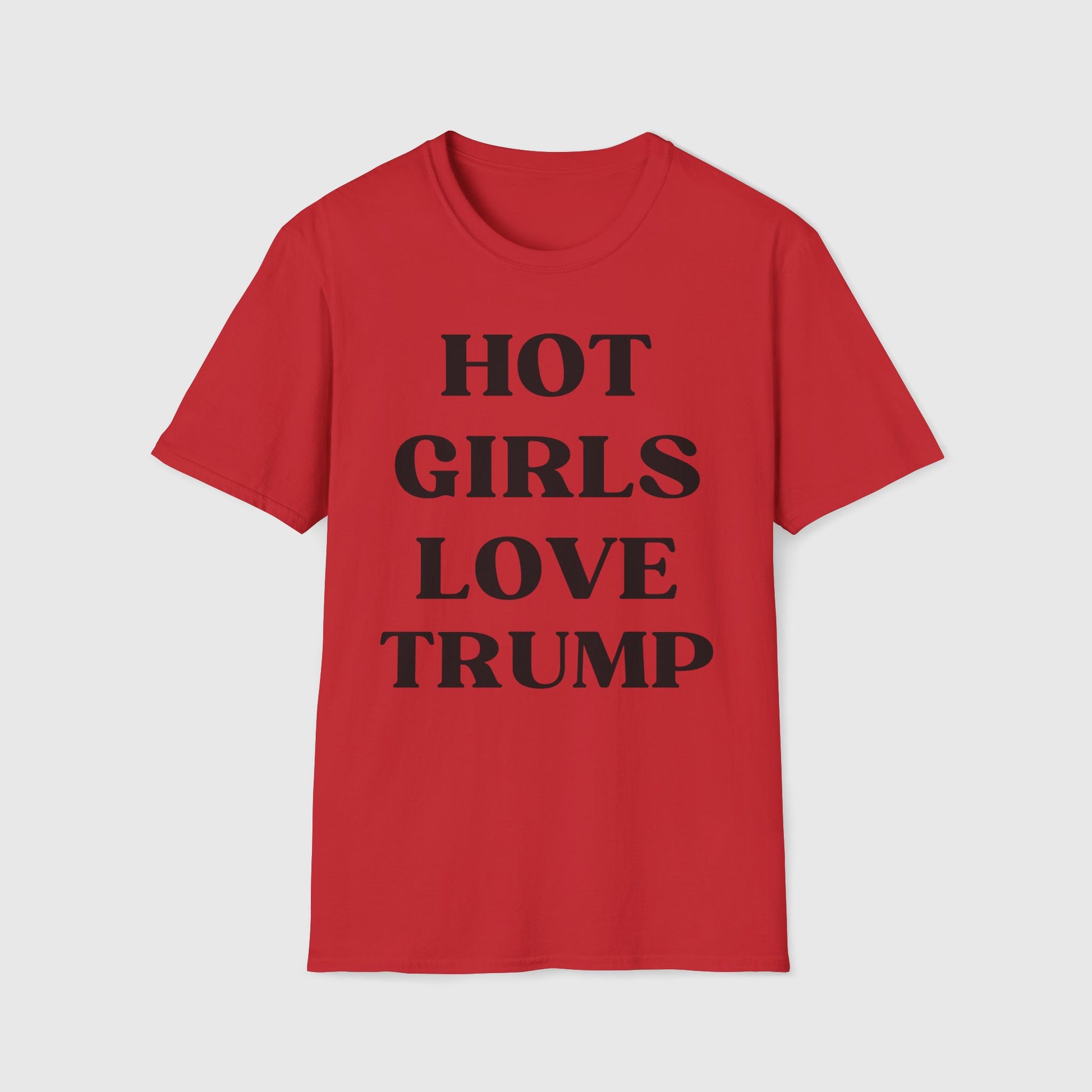 Hot Girls Love Trump Tee Product Pic Front Red
