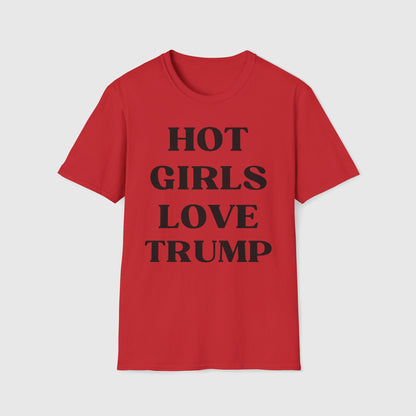 Hot Girls Love Trump Tee Product Pic Front Red