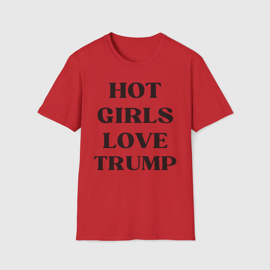 Hot Girls Love Trump Tee Product Pic Front Red