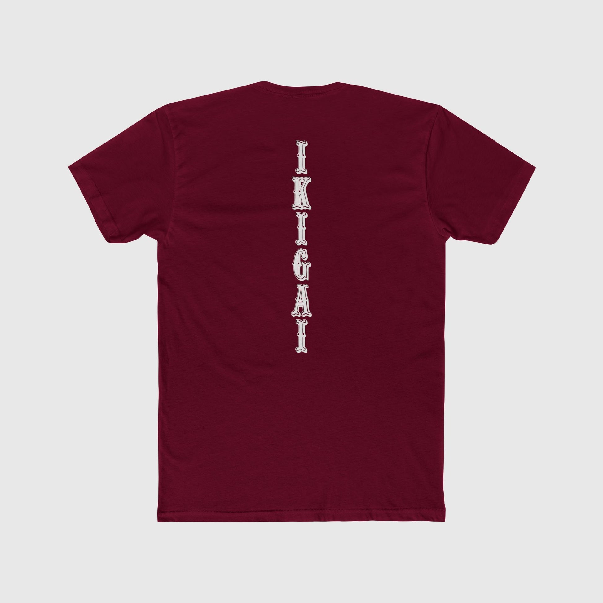 Ikigai Vert Training Tee Zyg Designs Product Pic Cardinal Red Back