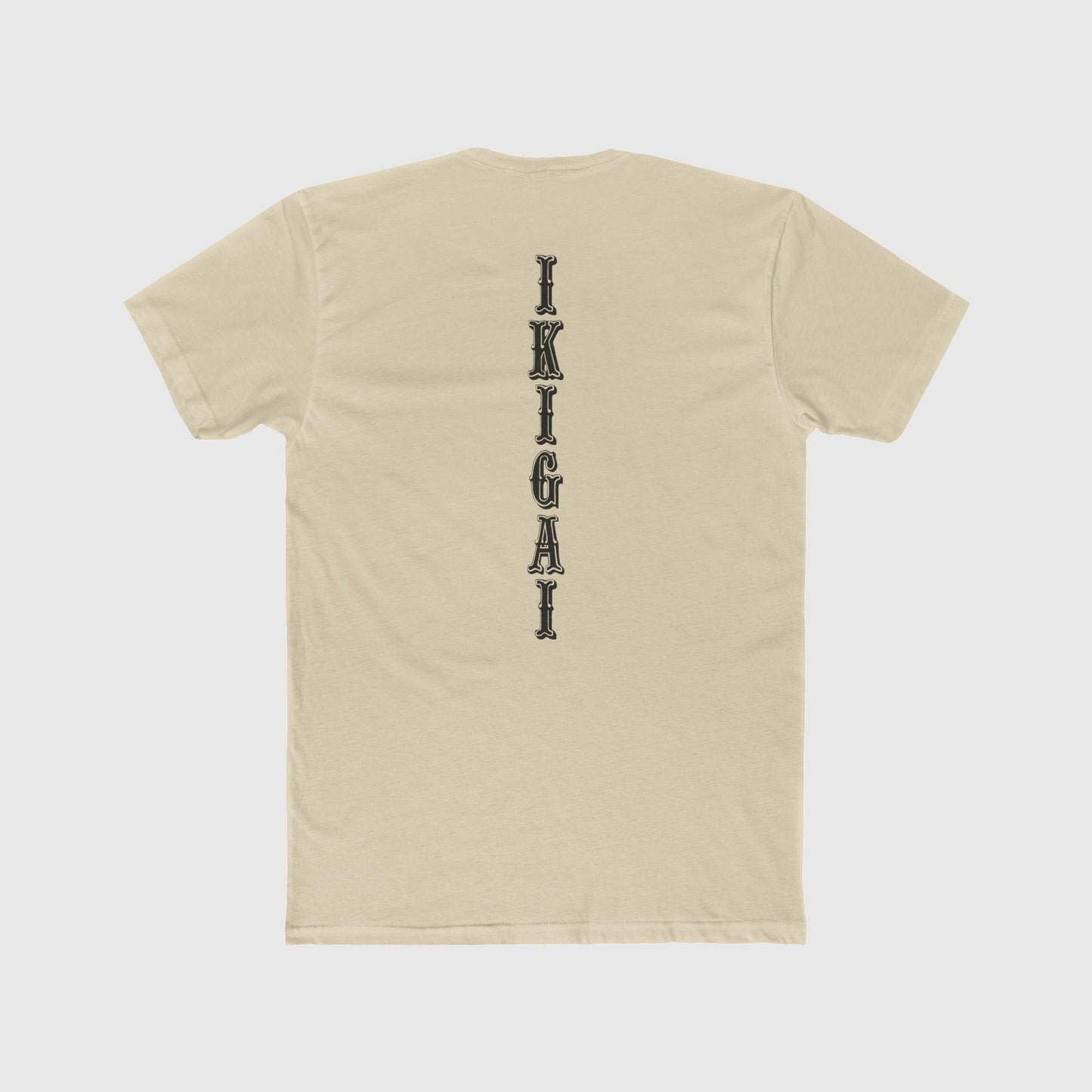 Ikigai Vert Training Tee Zyg Designs Product Pic Cream Back