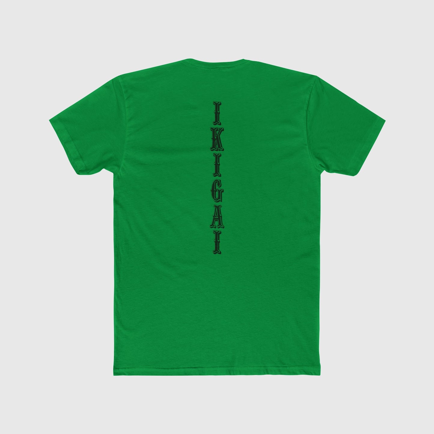 Ikigai Vert Training Tee Zyg Designs Product Pic Kelly Green Back