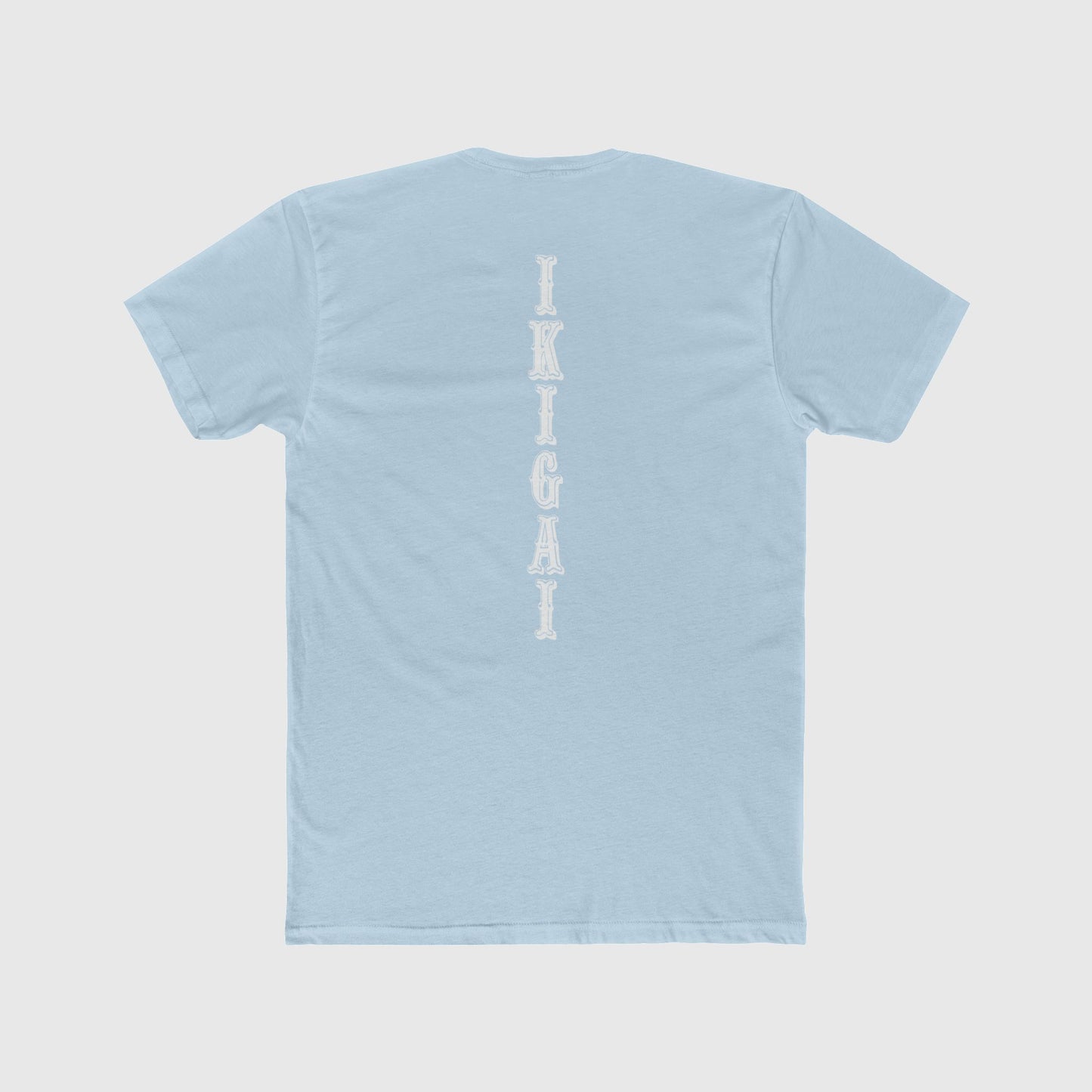 Ikigai Vert Training Tee Zyg Designs Product Pic Light Blue Back