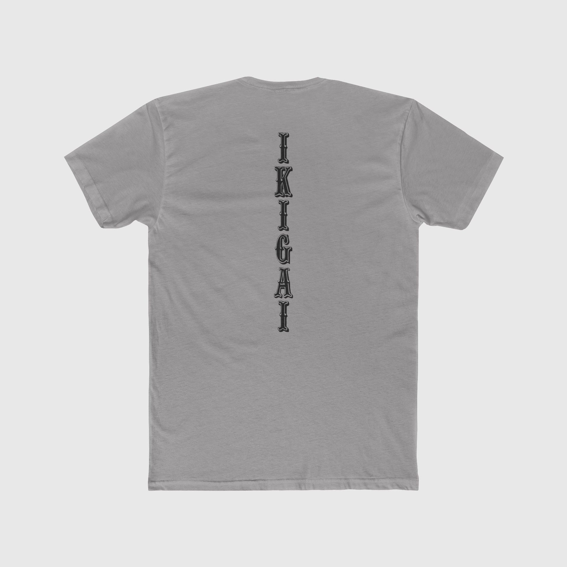 Ikigai Vert Training Tee Zyg Designs Product Pic Light Gray Back